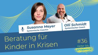 
		Zu sehen sind Coachin Susanna Meyer und Podcast Host Oliver Schmidt
	