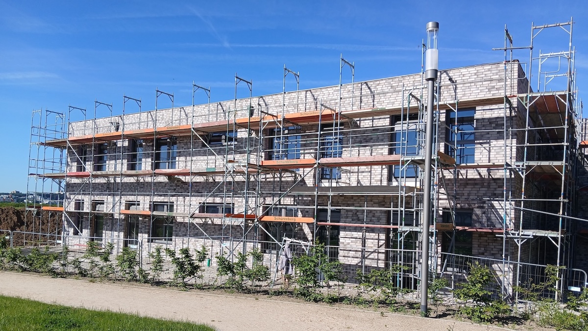 Außenansicht des Baus der Kita Dannenbaumstraße in Bochum