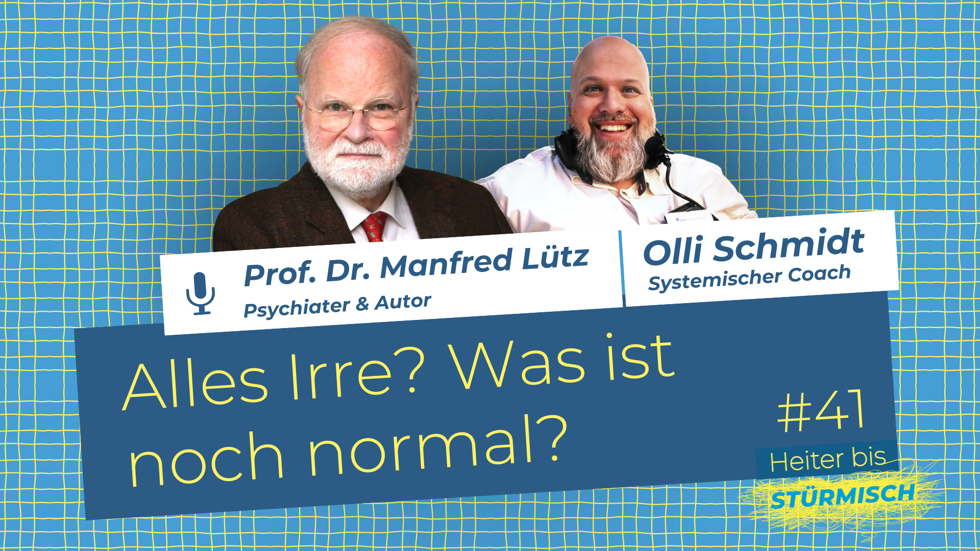 Zu sehen ist Dr. Manfred Lütz und Podcast Host Oliver Schmidt